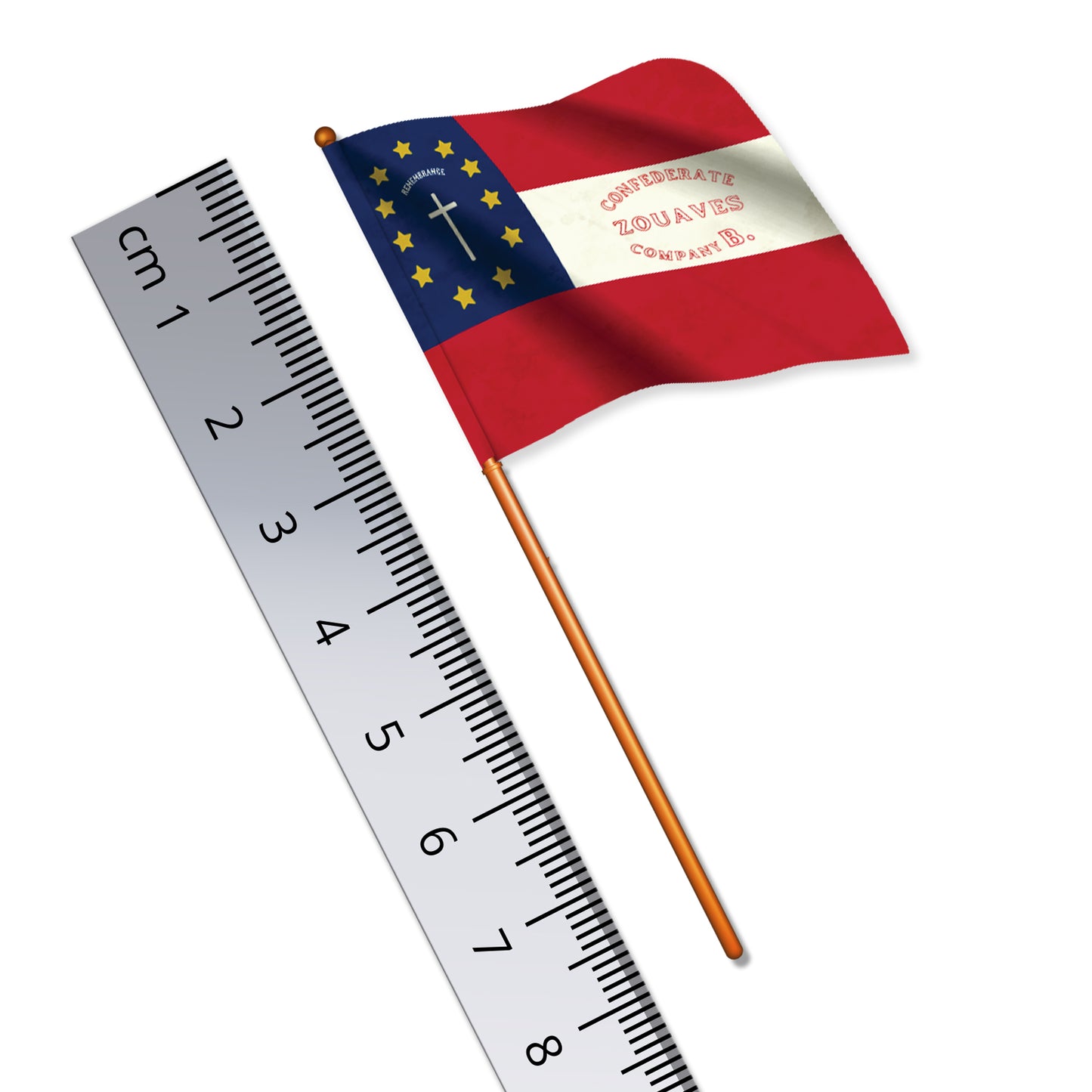 Confederate States Zouaves Infantry Flag (US Civil War, South)