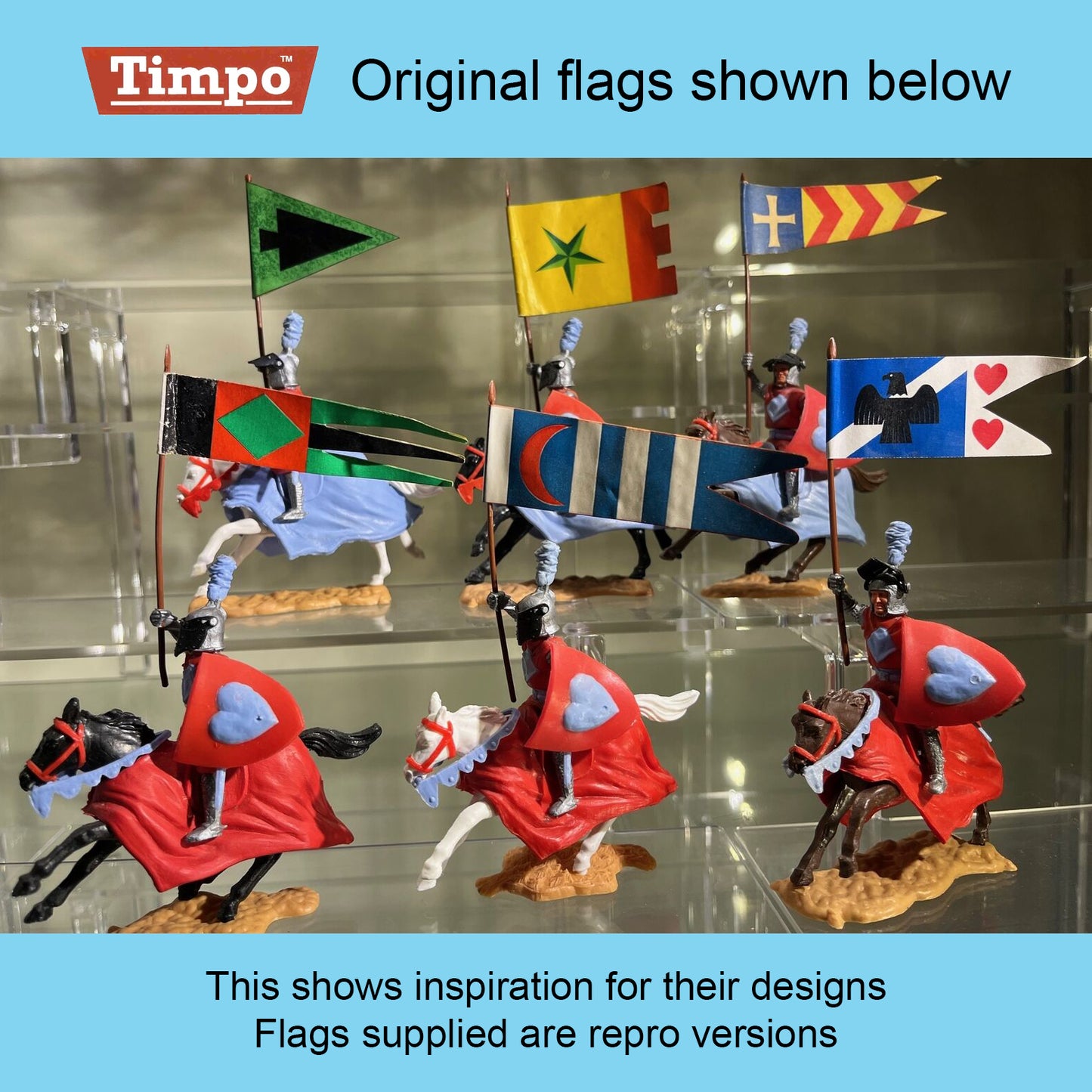 Timpo Repro: Knights Flag (Cross & Chevrons Banner)