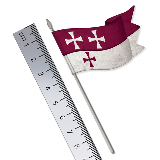 Medieval Knight's Banner Flag (Knights of Ibelin Motif)