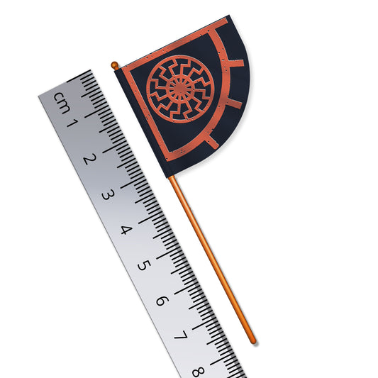 Viking Sonnenrad Banner (The Black Sun/Sunwheel)
