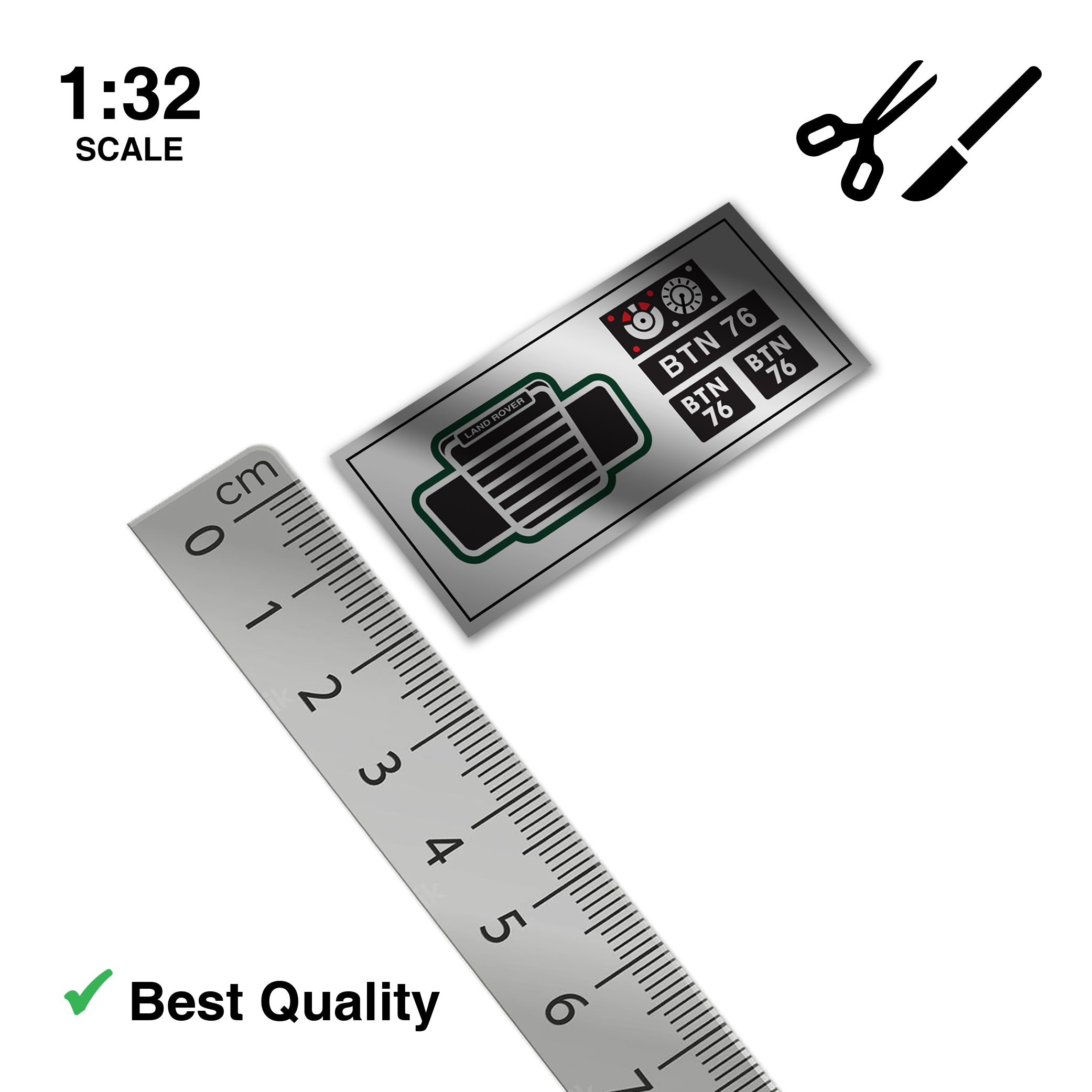 Britains Deetail Repro Sticker Set: Land Rover Foil Parts – Britains Flags