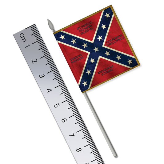 Battle Banner: Confederate Cavalry Flag with place names (US Civil War, South)