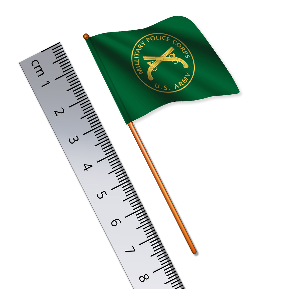 United States US Army Police Corps Flag (1:32 Scale Toy Soldier Flag ...