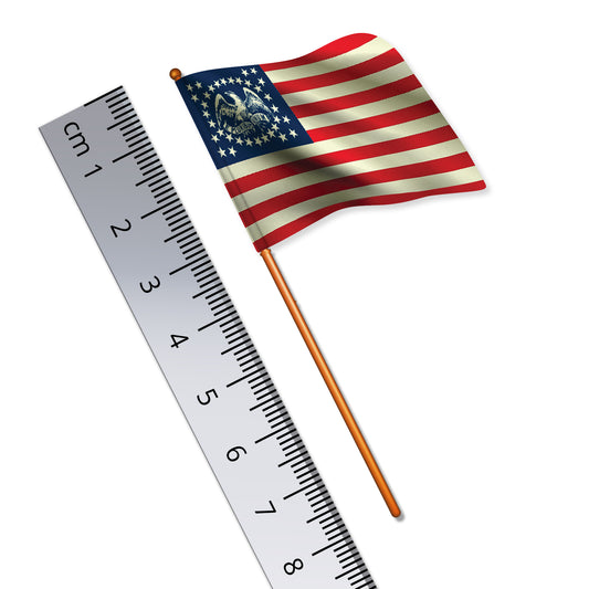 34-star Union Stars and Stripes 'Eagle' Flag (US Civil War, North)