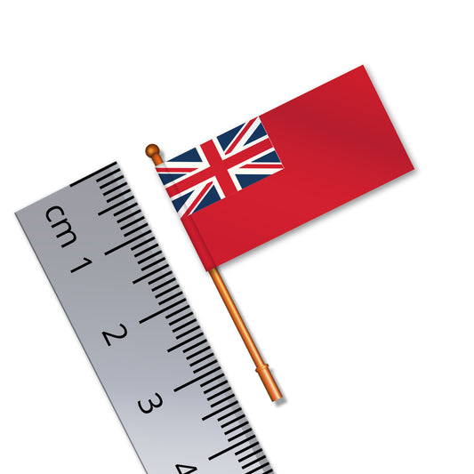 British Navy 'Red Duster' Ensign (Small Naval Flag for Model Boat)