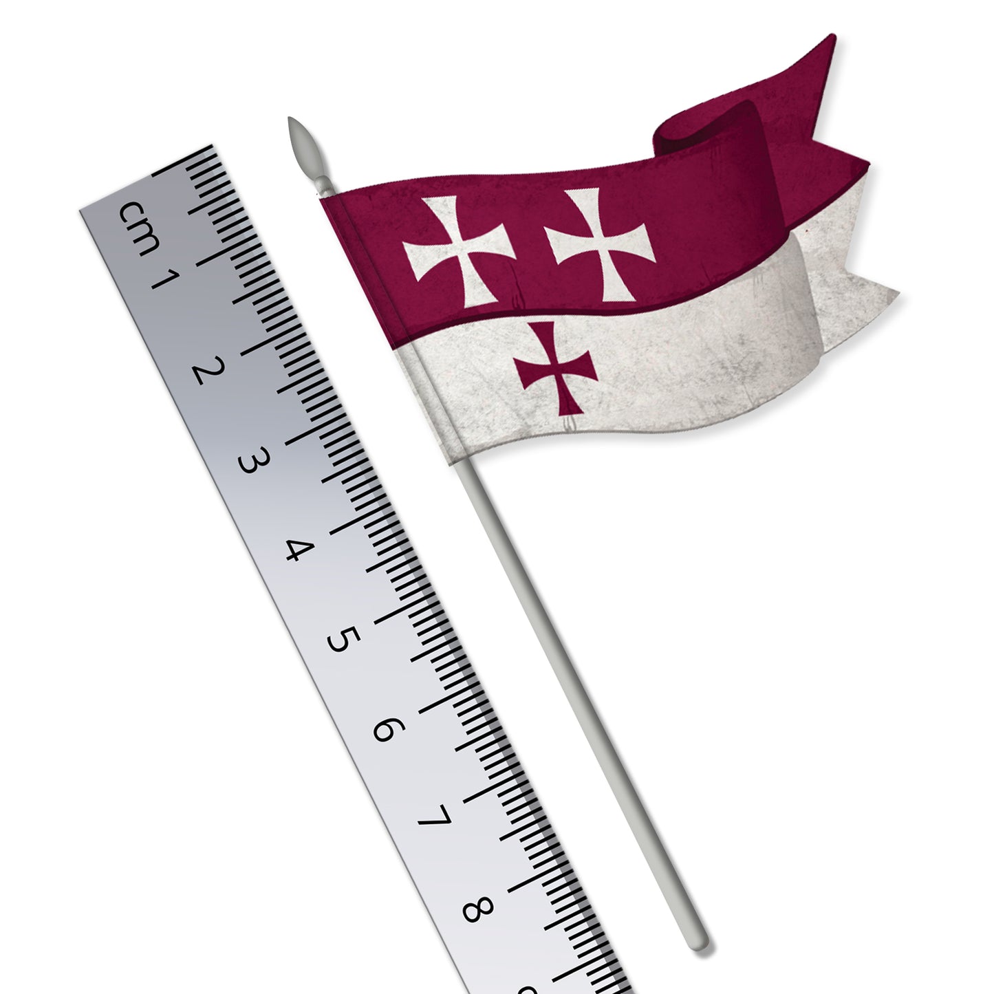 Medieval Knight's Banner Flag (Knights of Ibelin Motif)