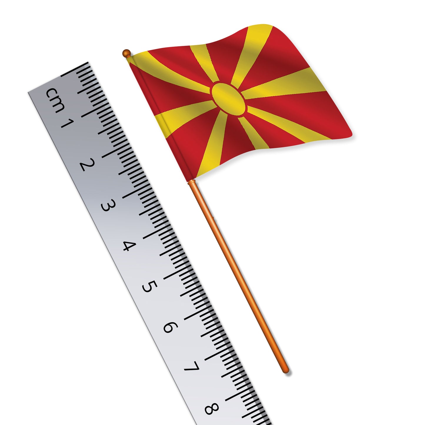 North Macedonian Flag (National Flag of North Macedonia)