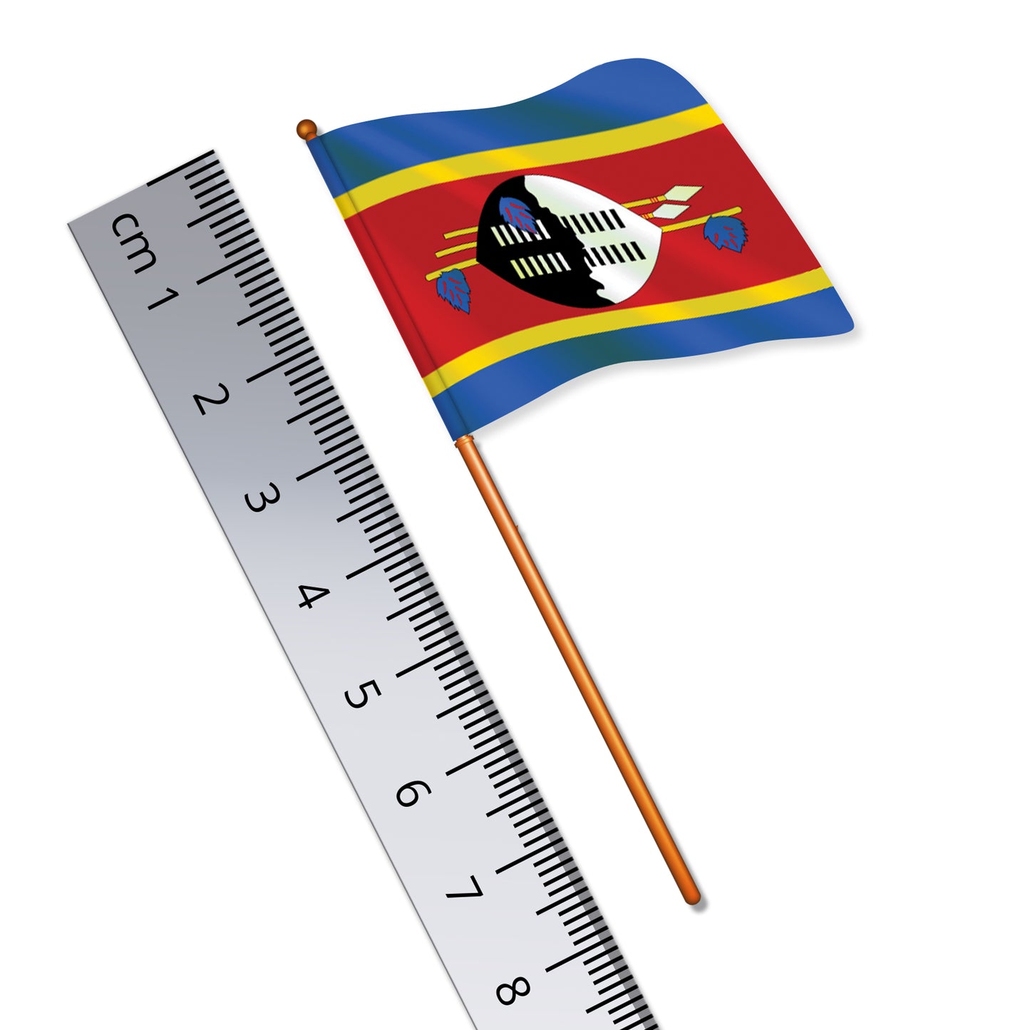 Swazi Flag (National Flag of Eswatini, formerly known as Swaziland)